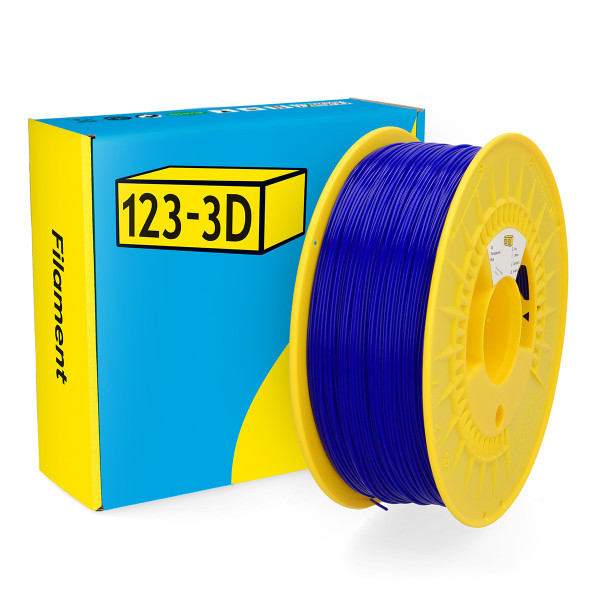 123-3D transparent blue PC filament 1.75mm, 1kg  DHM00205 - 1