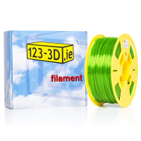 123-3D transparent green PETG filament 1.75mm, 1kg DFE11010