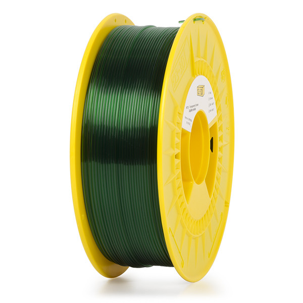 123-3D transparent green PETG filament 1.75mm, 1kg DFP01114 - 2