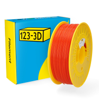 123-3D transparent orange PCTG filament 1.75mm, 1kg  DHM00224