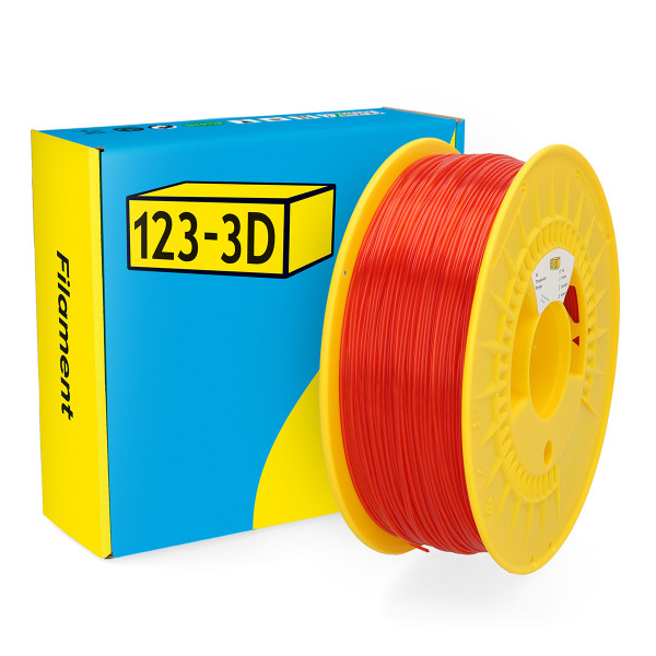 123-3D transparent orange PC filament 1.75mm, 1kg  DHM00204 - 1