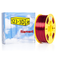 123-3D transparent red PETG filament 2.85mm, 1kg DFE11019