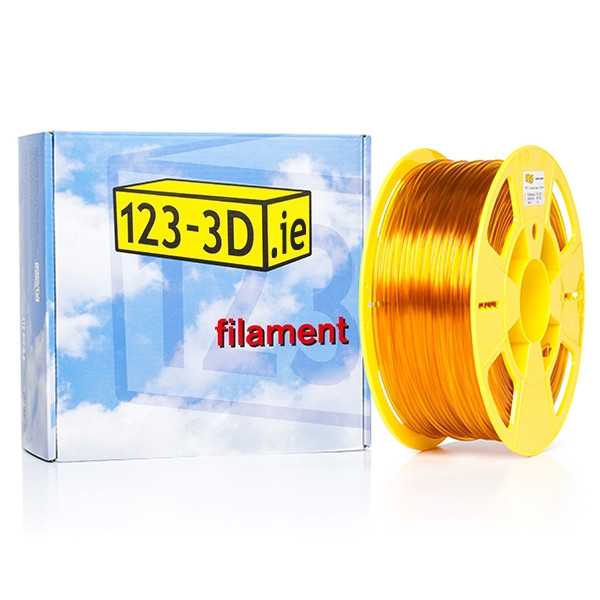 123-3D transparent yellow PETG filament 2.85mm, 1kg DFE11020 - 1