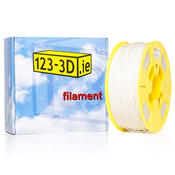 123-3D white ABS Pro filament 2.85mm, 1kg DFA02056c DFA11043 - 1