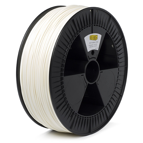 123-3D white ABS filament 2.85mm, 2.3kg  DFA11057 - 1