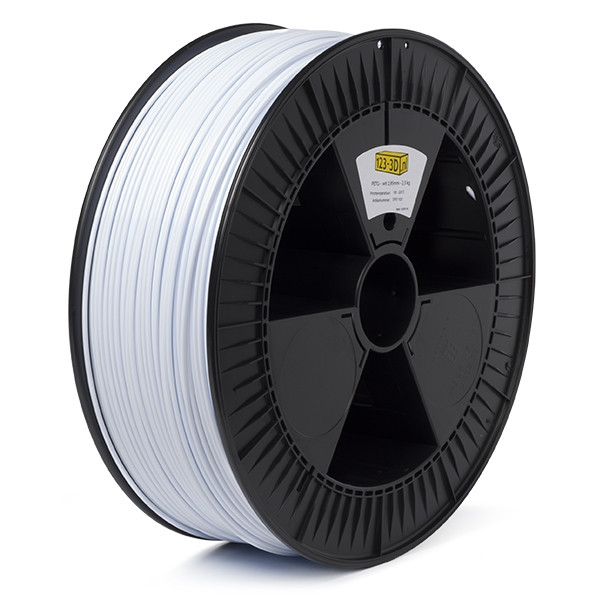 123-3D white PETG filament 2.85mm, 2.3kg  DFE11027 - 1