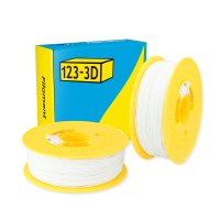 123-3D white PLA filament 1.75mm, 1kg (2-pack)  DHM10042