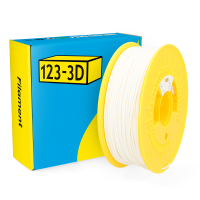 123-3D white PLA filament 2.85mm, 1kg DHM00026