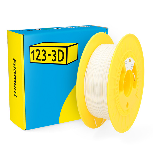 123-3D white TPU 98A filament 1.75mm, 0.5kg DHM00170 - 1