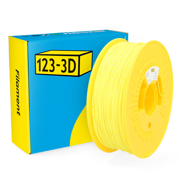 123-3D yellow PLA Pro filament 1.75mm, 1kg DHM00093 - 1