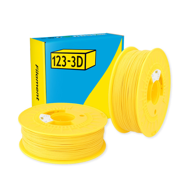 123-3D yellow PLA filament 1.75mm, 1kg (2-pack) DHM10006 - 1