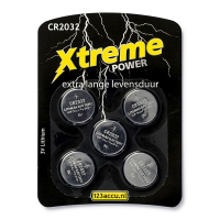 123accu Xtreme Power CR2032 batteries (5-pack) 5004LC ADR00046