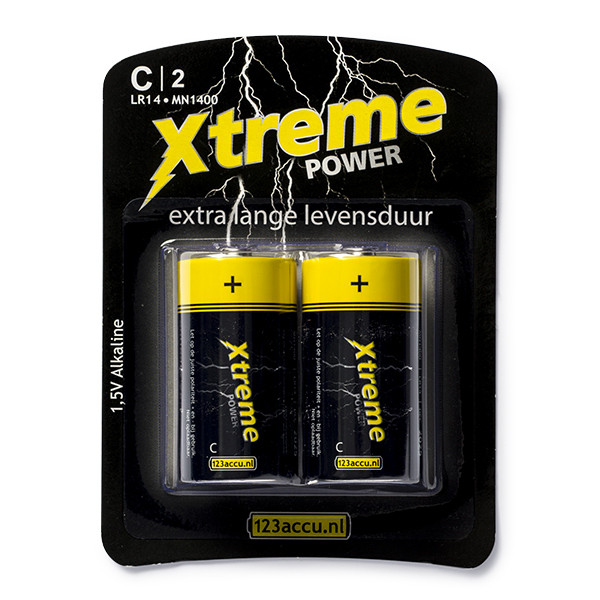 123accu Xtreme Power C LR14 battery (2-pack) C ADR00043 - 1