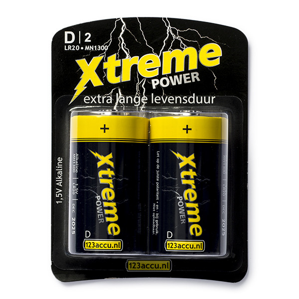 123accu Xtreme Power D LR20 battery (2-pack) D ADR00044 - 1