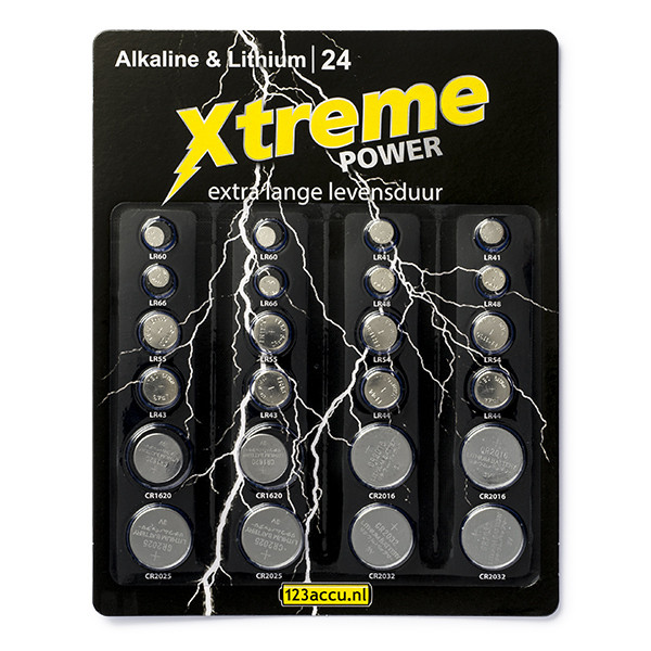 123accu Xtreme Power button cells multipack CR1620 ADR00048 - 1
