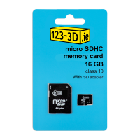 123inkt 123-3D Micro SDHC class 10 memory card including SD adapter - 16GB FM16MP45B/00 300694