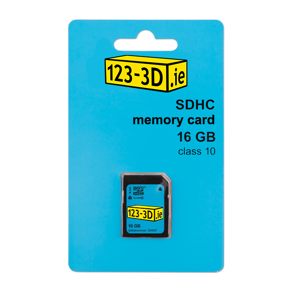 123inkt 123-3D SDHC class 10 memory card - 16GB FM016SD45B 300697 - 1