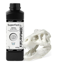 3DMaterials SuperFast 8K White 3D Printer Resin, 1kg DLQ06079