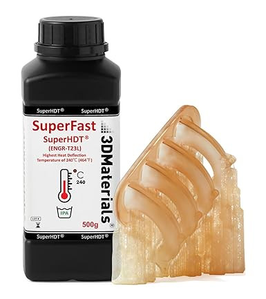 3DMaterials SuperHDT 464°F (240°C) 3D Printer Resin, 0.5kg DLQ06095 - 1