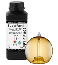 3DMaterials SuperHDT 464°F (240°C) UL94 V-0 3D Printer Resin, 0.5kg DLQ06097