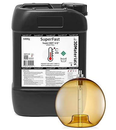 3DMaterials SuperHDT 464°F (240°C) UL94 V-0 3D Printer Resin, 5kg DLQ06099 - 1