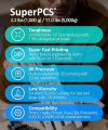 3DMaterials SuperPCS Toughest 1.8Gpa Fast White 3D Printer Resin, 1kg DLQ06106 - 3