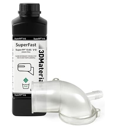 3DMaterials SuperPP 0.6GPa UL94 V-0 Clear 3D Printer Resin, 1kg DLQ06086 - 1