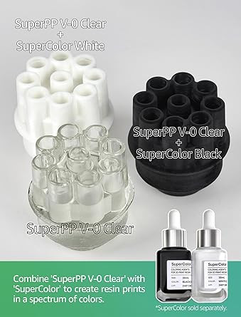 3DMaterials SuperPP 0.6GPa UL94 V-0 Clear 3D Printer Resin, 1kg DLQ06086 - 5