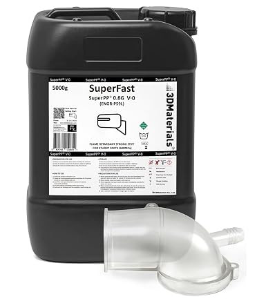 3DMaterials SuperPP 0.6GPa UL94 V-0 Clear 3D Printer Resin, 5kg DLQ06087 - 1