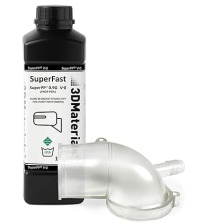 3DMaterials SuperPP 0.9GPa UL94 V-0 Clear 3D Printer Resin, 1kg DLQ06088