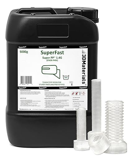 3DMaterials SuperPP Clear 3D Printer Resin, 5kg DLQ06085 - 1