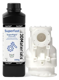 3DMaterials SuperRigid 6.0GPa 40% Nano Ceramic White 3D Printer Resin, 1kg DLQ06101