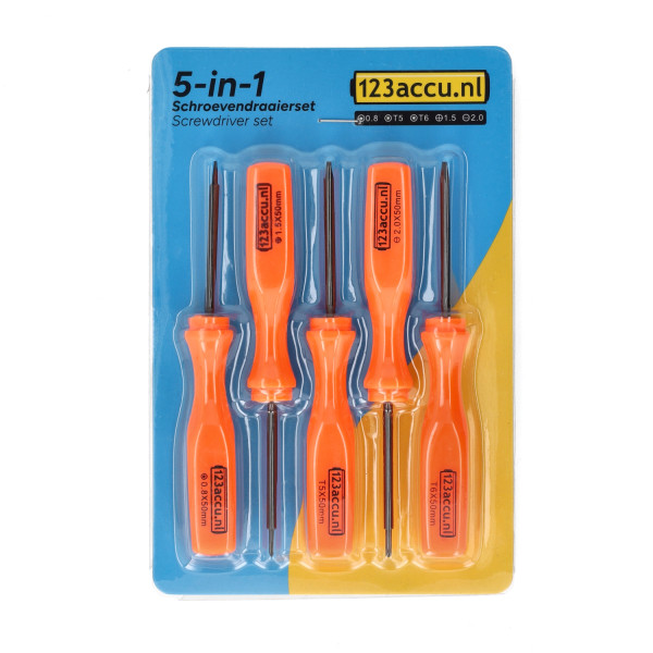 5-in-1 screwdriver set (123ink version) ADR00288 - 1