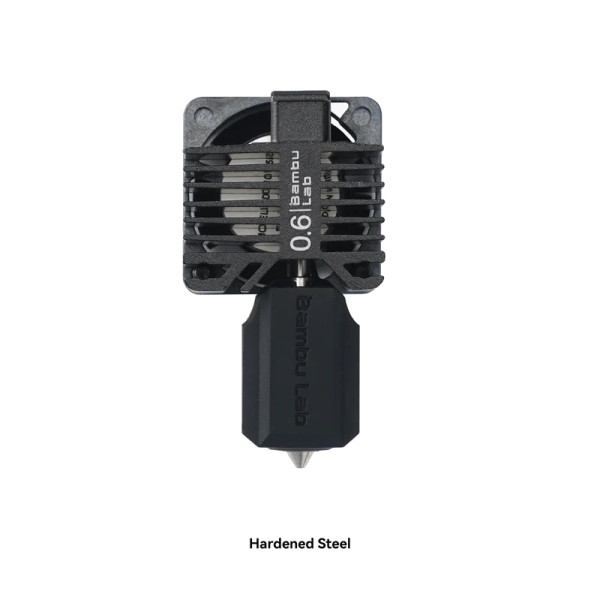 BambuLab Bambu Lab P1 Series Complete Hotend Assembly with hardened steel nozzle, 0.6mm FAH005-P DAR01293 - 1