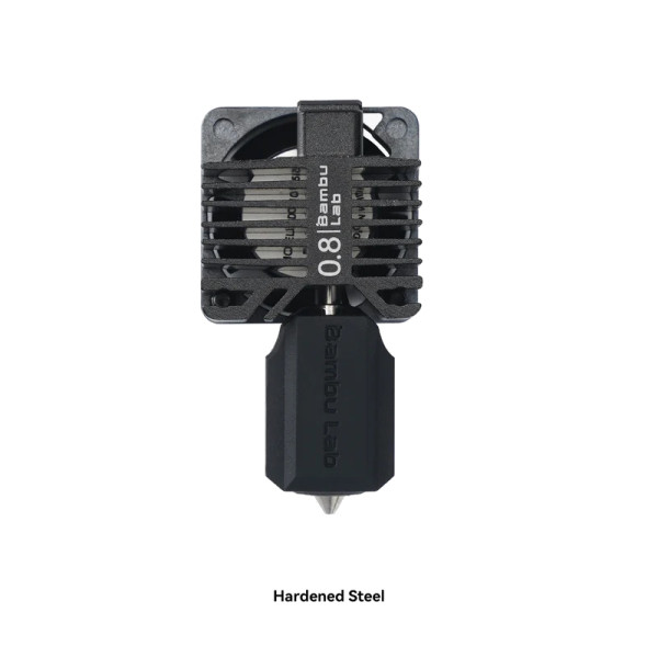 BambuLab Bambu Lab P1 Series Complete Hotend Assembly with hardened steel nozzle, 0.8mm FAH003-P DAR01294 - 1