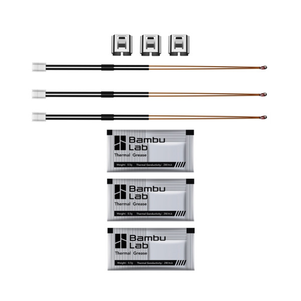 Bambu Lab X1 series hotend thermistor (3-pack) DAR01350 - 2