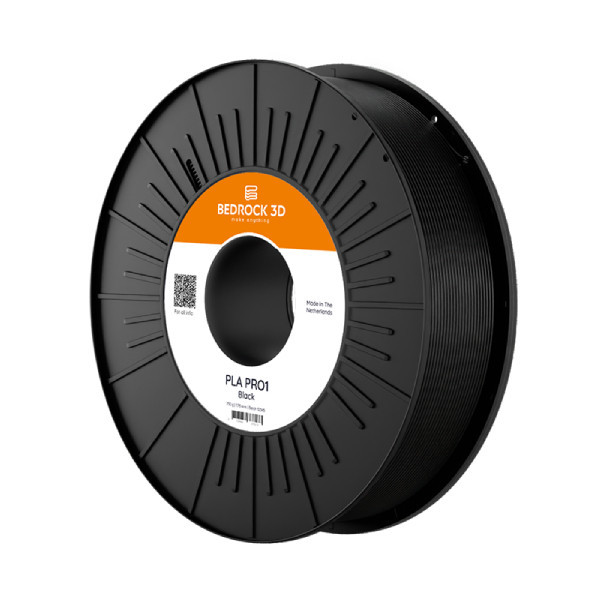 Bedrock 3D black PLA Pro1 filament 2.85mm, 4.5kg DFB00271 - 1