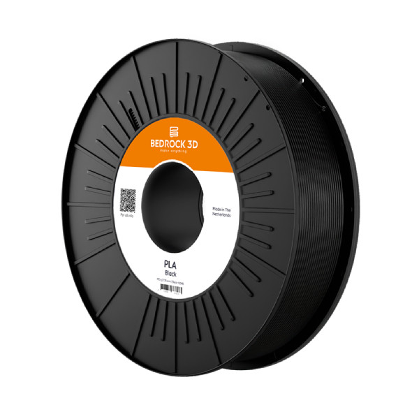 Bedrock 3D black PLA filament 2.85mm, 0.75kg DFB00233 - 1
