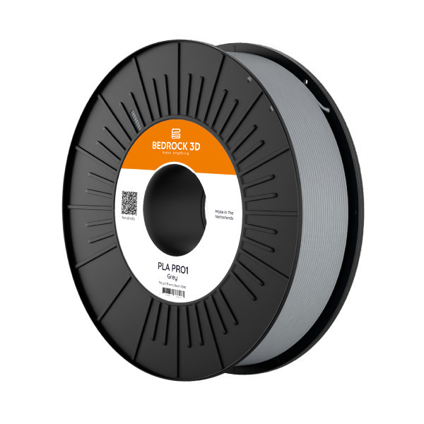 Bedrock 3D grey PLA Pro1 filament 2.85mm, 0.75kg DFB00276 - 1