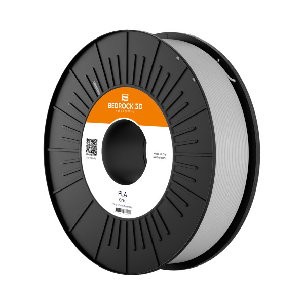 Bedrock 3D grey PLA filament 1.75mm, 0.75kg DFB00244 - 1