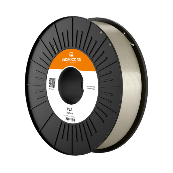 Bedrock 3D neutral PLA filament 1.75mm, 0.75kg DFB00229 - 1