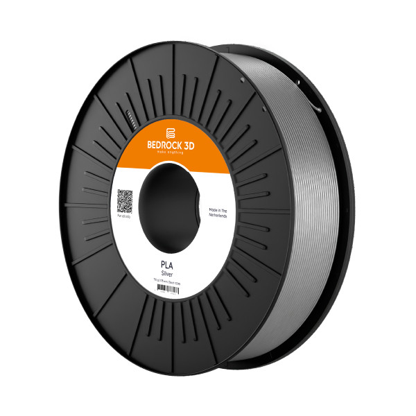 Bedrock 3D silver PLA filament 1.75mm, 0.75kg DFB00243 - 1