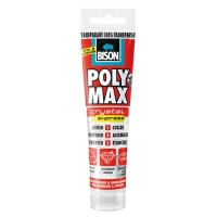 Bison Poly Max Crystal white mounting glue, 115g 6300417 223514