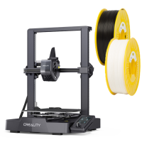 Creality 3D Ender-3 v3 SE 3D printer + 123-3D black & white PLA filament 1.75mm, 1kg DKI00206