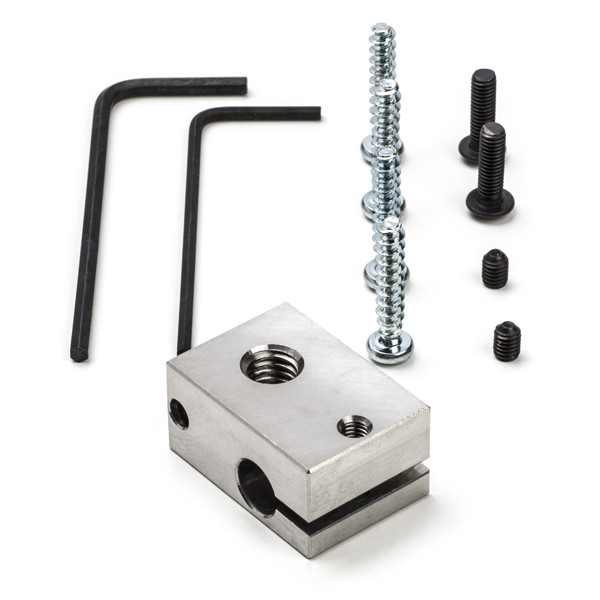 E3D V6 Stainless Steel HeaterBlock for Sensor Cartridges V6-BLOCK-CARTRIDGE-SS DED00288 - 1