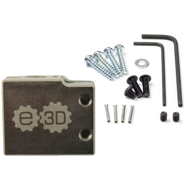 E3D copper Volcano heater block with mounting (cartridge sensor version) VOLCANO-BLOCK-CARTRIDGE-COPPER DED00216 - 1