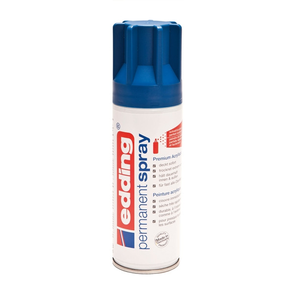 Edding 5200 blue permanent matte acrylic spray paint, 200ml 239047 - 1