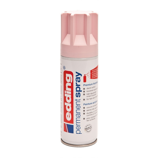 Edding 5200 pastel pink permanent matte acrylic spray paint, 200ml 239058 - 1