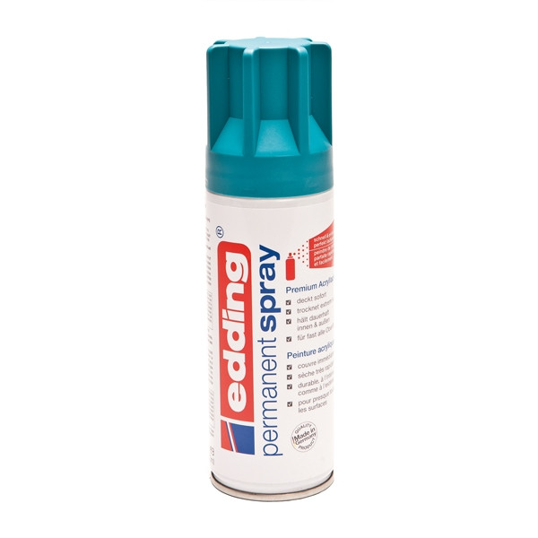 Edding 5200 petrol blue permanent matte acrylic spray paint, 200ml 4-5200911 239055 - 1