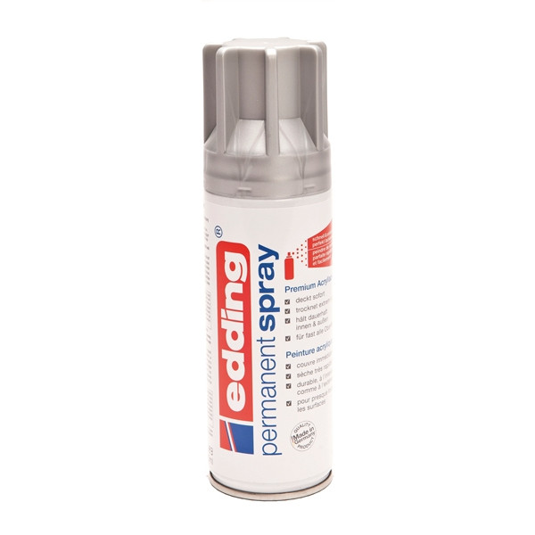 Edding 5200 silver permanent matter acrylic spray paint, 200ml 239067 - 1